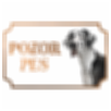 Nemecká doga - Kovová tabuľka POZOR PES